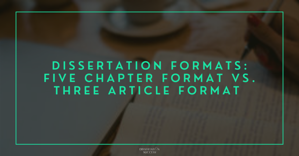 dissertation chapter format
