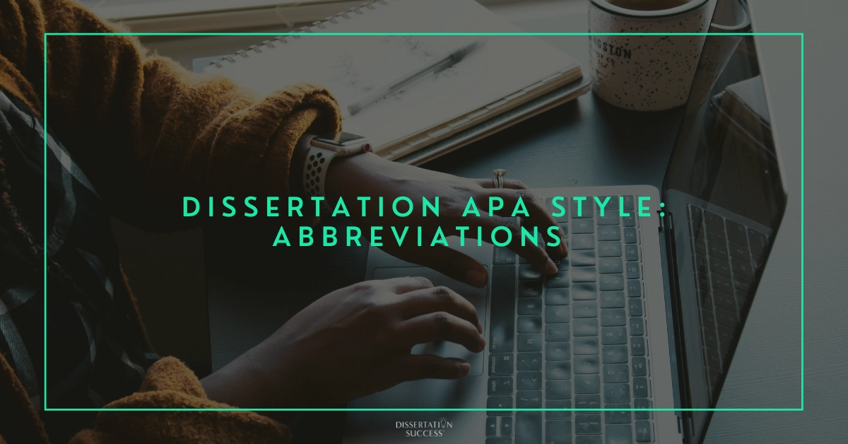 Dissertation APA Style: Abbreviations